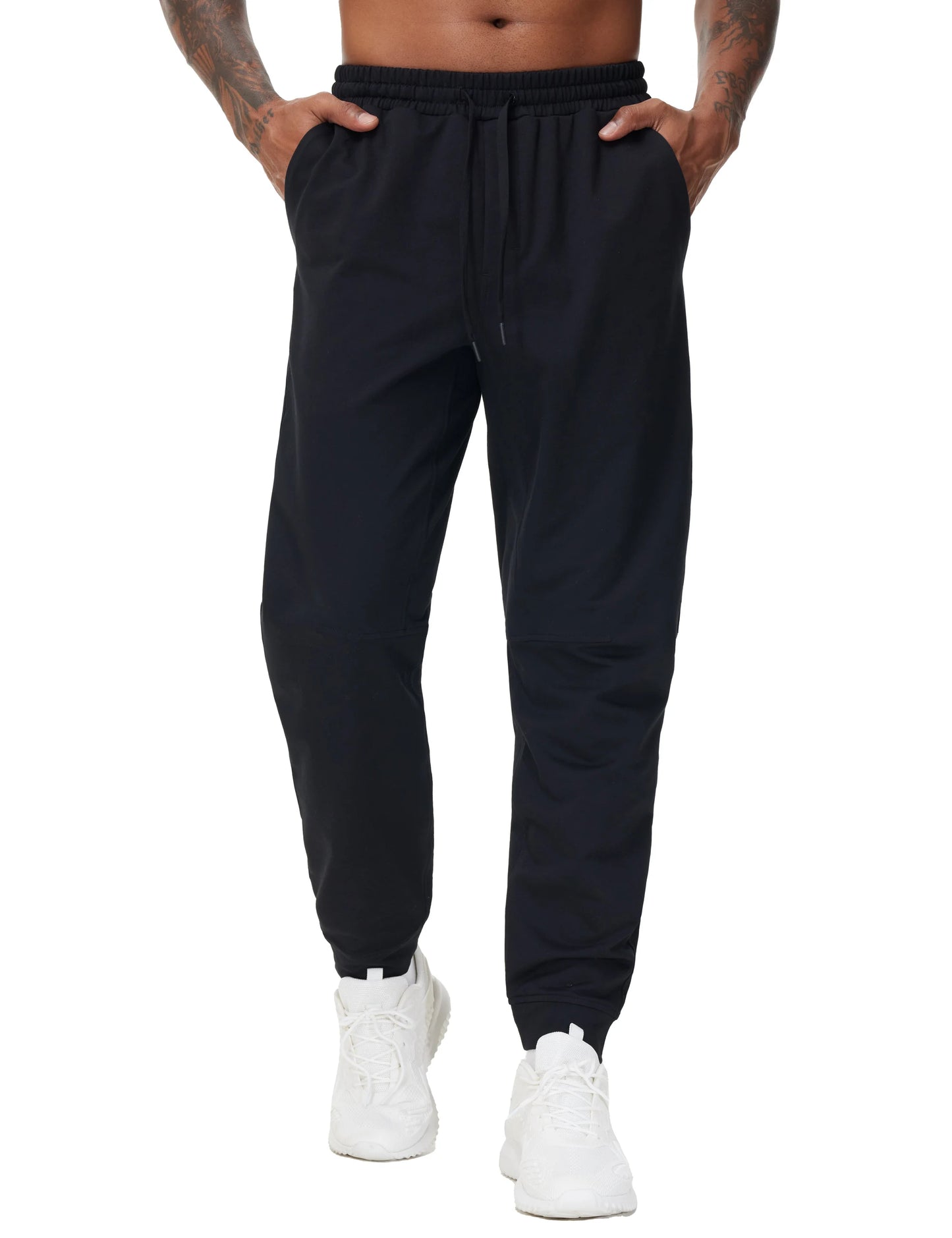 THE GYM PEOPLE Men's Drawstring Workout Joggers Pants Lightweight Tapered Running Lounge Sweatpants with Pockets