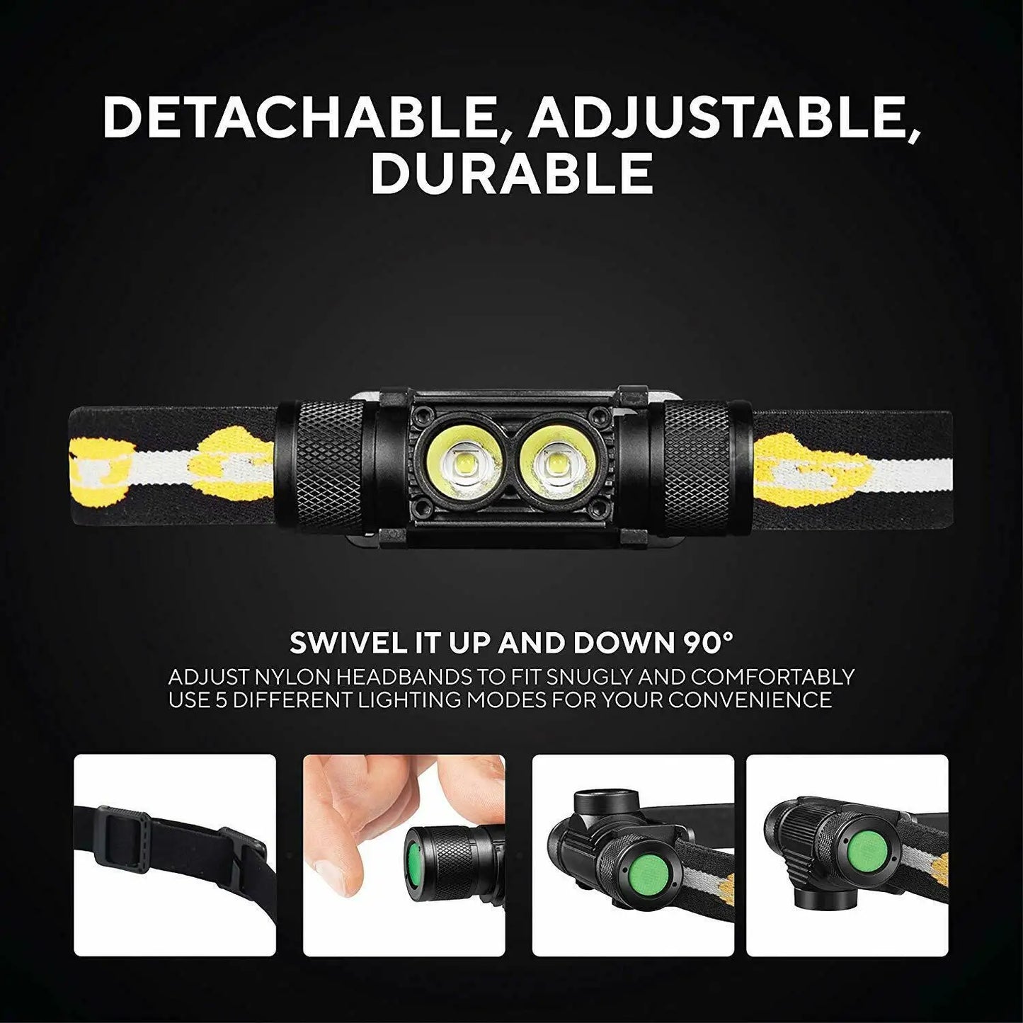 SOFIRN H25S Mini LED HeadLamp XML 1200lm Head lamp White Light Headlamp USB Rechargeable 18650 Head Light