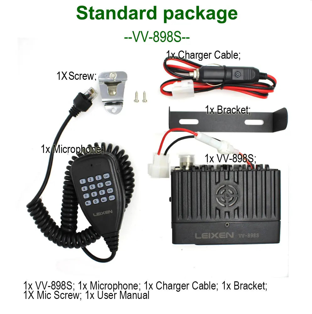 LEIXEN VV-898S 25W Dual Band 144/430MHz Mobile Transceive Amateur VV898S Ham Radio Two Way Radio
