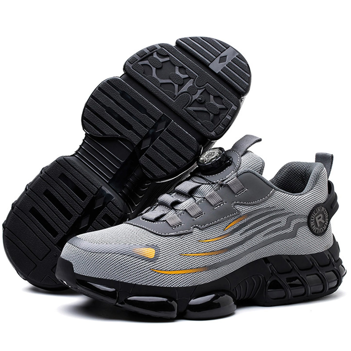 Indestructible Steel Toe Protective Safety Shoes Slip Resistant Abrasion Resistant Work Shoes Men Tough Comfortable Sneaker 