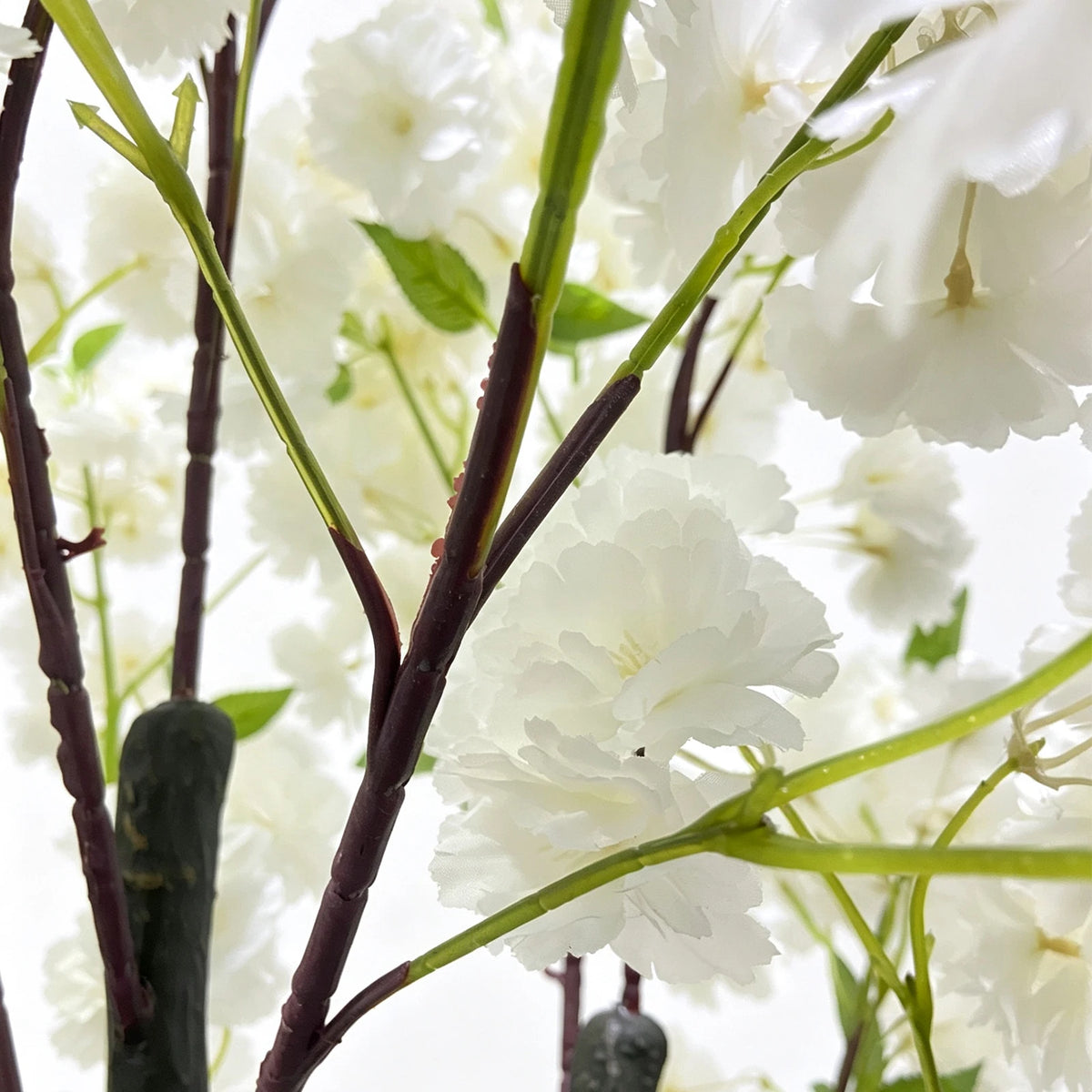 White Artificial Cherry Blossom Tree 5/6FT – Faux Silk Plant Potted, Lifelike Decorative Flower Tree for Indoor/Outdoor, Home, Office, Wedding, Party & Hotel