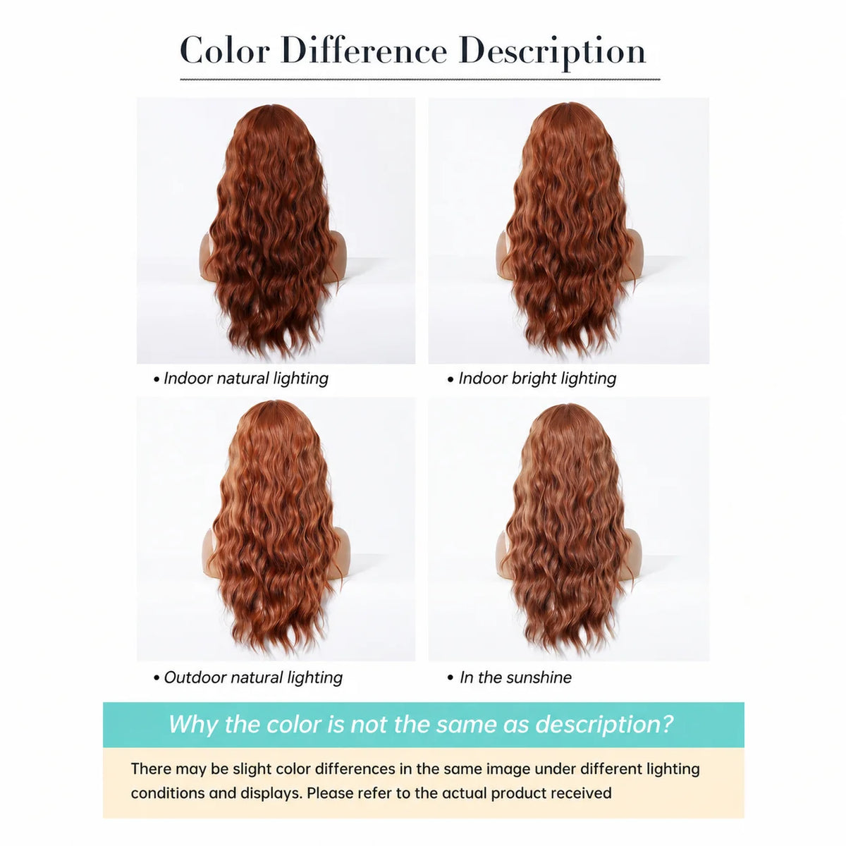 Halloween Wig TopShe Long Wave Rust Brown Wig for Woman Synthetic Wig Copper Brown Heat Resistant Fiber with Layered Comfortable Breathable Suitable for Daily Gatherings Female Role-Playing Wig Hairstyles