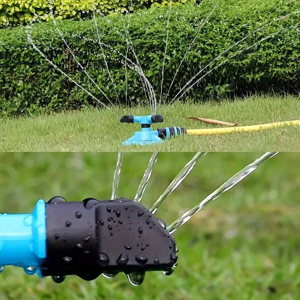 360° Auto-Rotating Sprinkler Nozzle - Adjustable Spray Patterns for Lawn/Garden/Agricultural Irrigation, Water-Saving Tool