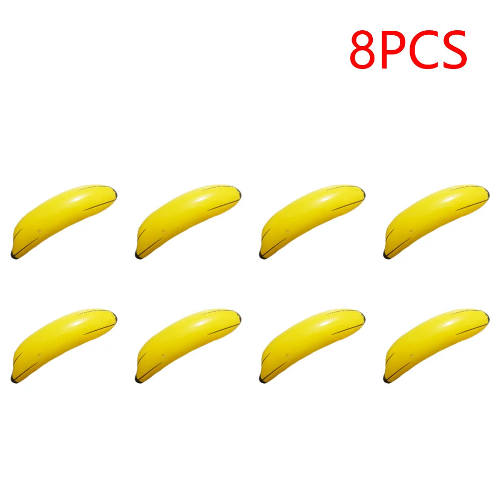 Inflatable Banana Fruit Foil Balloons PVC Blow Up Pool Water Beach Party Cute Shape Children Kids Toy Water Beach Party Decor