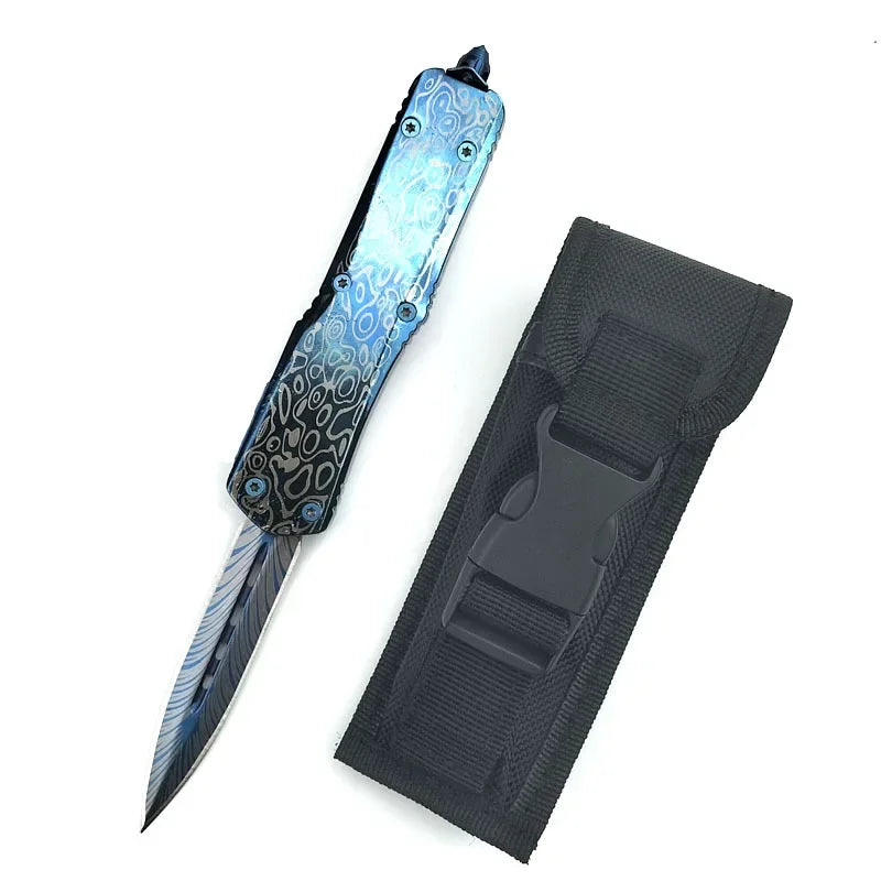High-Quality Jungle Outdoor Knife with Aluminum Handle and 440C Blade—Portable Camping, Adventure, Hiking, and Fishing Tool