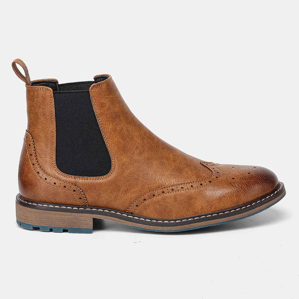 Ankle Boots Casual Brand Brogues Boots Comfortable 2026 Fashion High quality classic anti slip versatile plus size Leather Boots