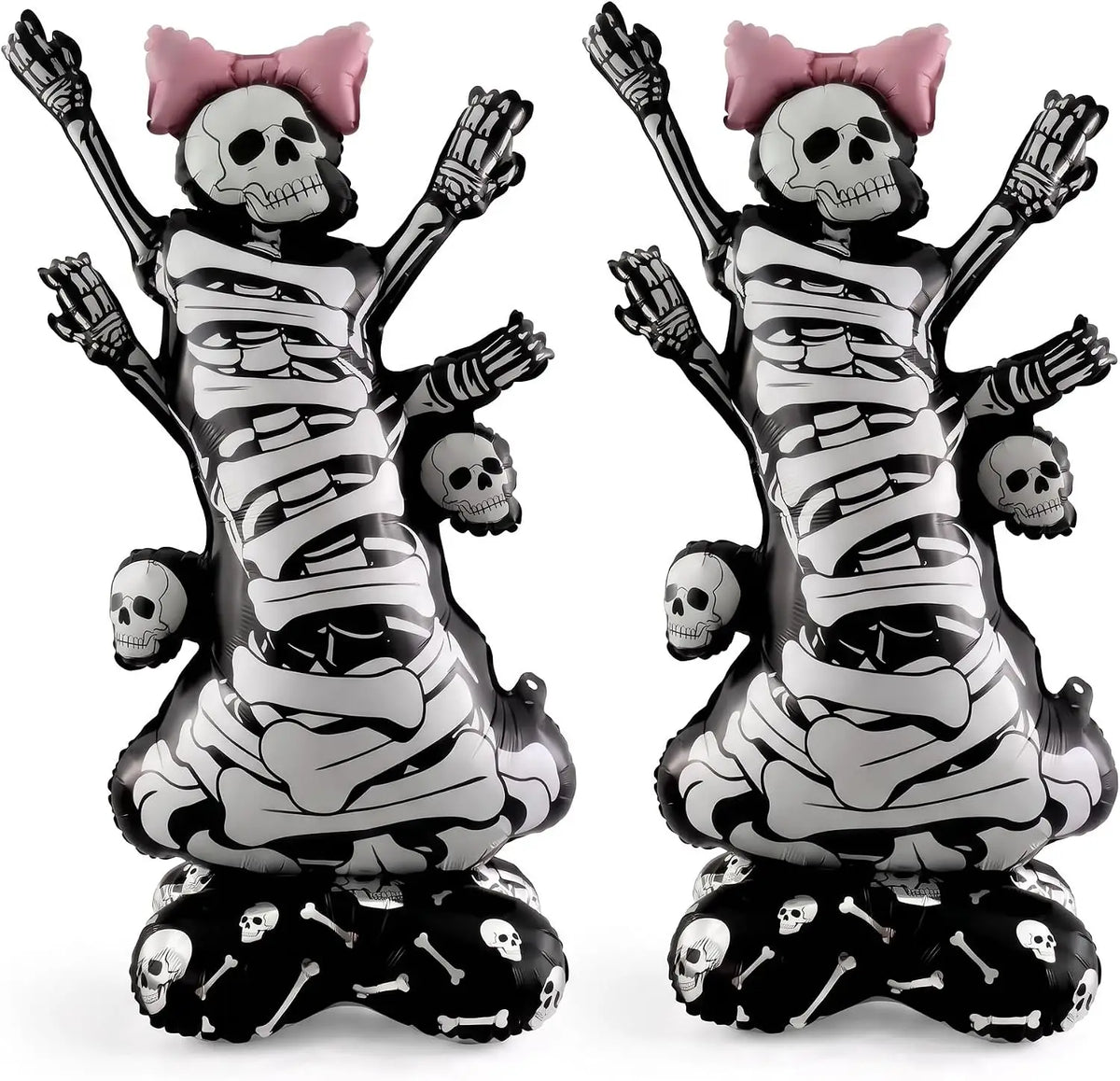 2 Pack Halloween Mummy Standing Foil Balloons