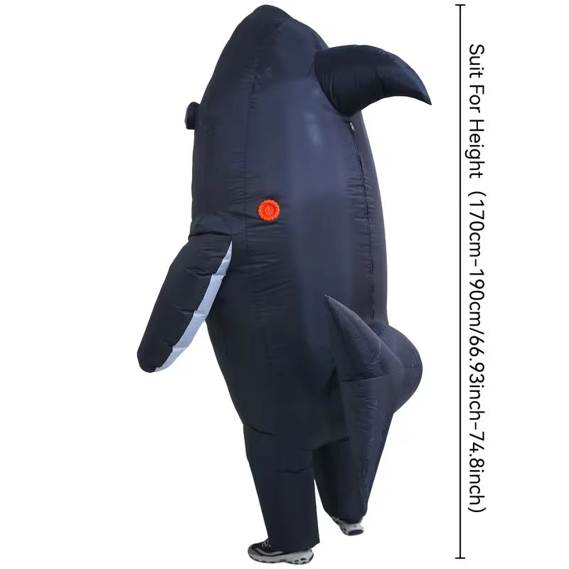 Inflatable Suit Shark Carnival Halloween Party Stage Performance Props Costumes Walking Cartoon Doll Performance Costume Mascot