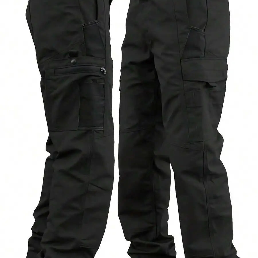 Men'S Tactical Cargo Pants - Heavy-Duty Work Pants With Multiple Utility Pockets, Non-Belt Design, Outdoor Tactical Pants For