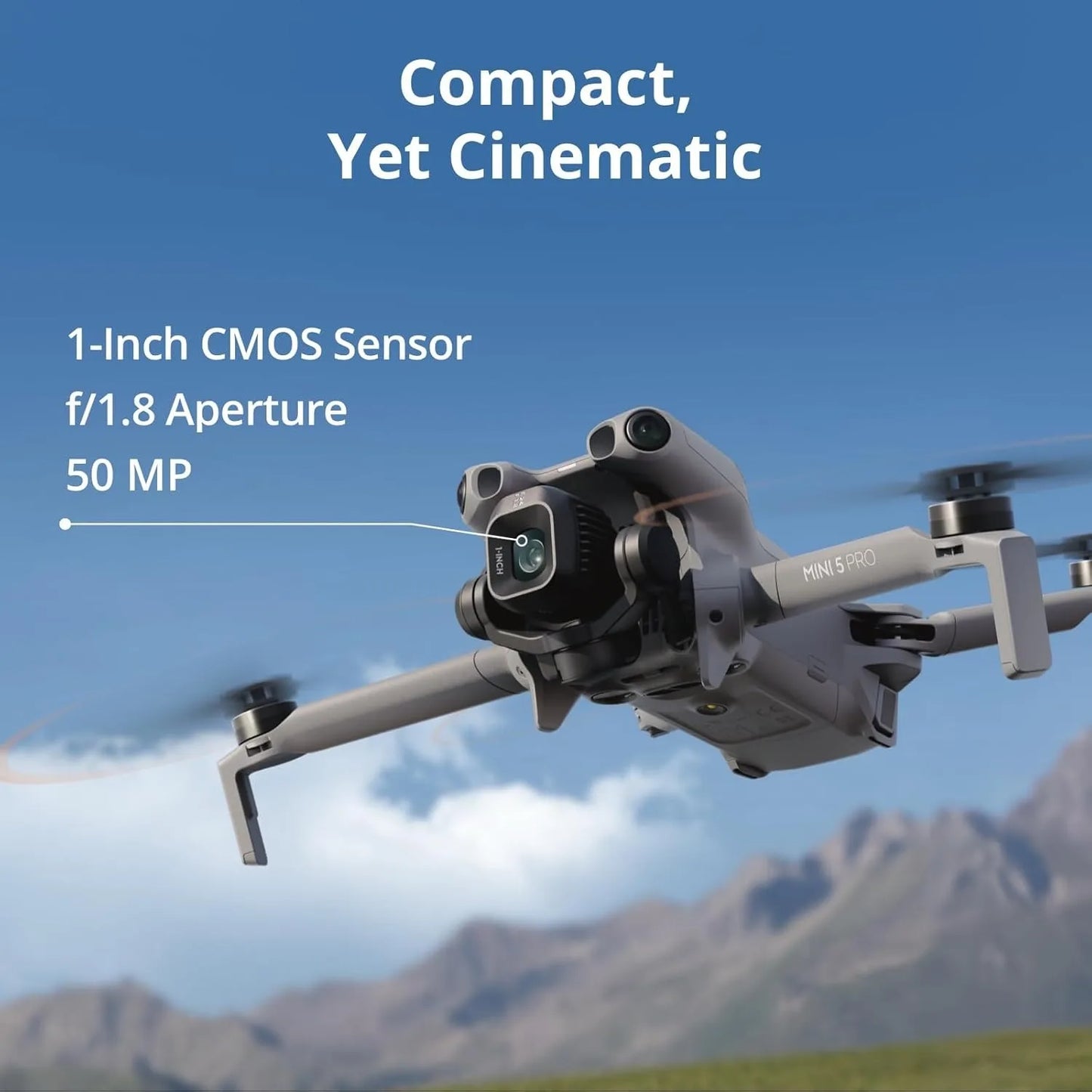 DJI Mini 5 Pro 4K Drone, 1-Inch CMOS Camera, Omnidirectional Obstacle Sensing, Under 249g