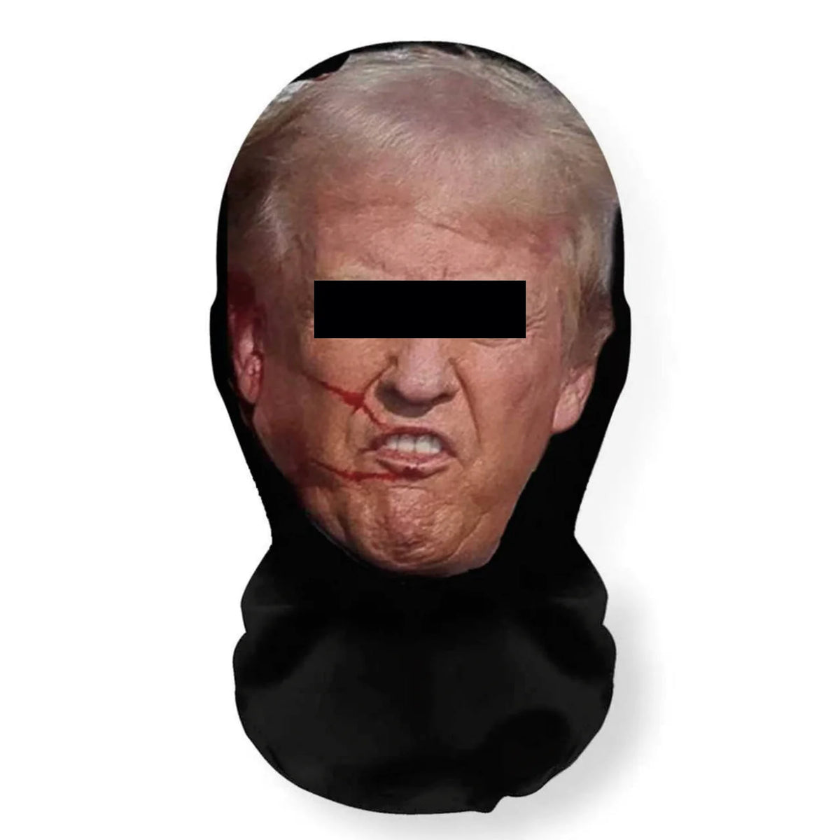 1pcs Funny 3D Printed Full Face Mask with Hair & Expressions, Breathable Mesh Headgear for Halloween & Cosplay, Role Play Costume with Windproof Polyester Fabric for Men & Women, Funny Face Mask, Christmas Party Headwear, Cos
