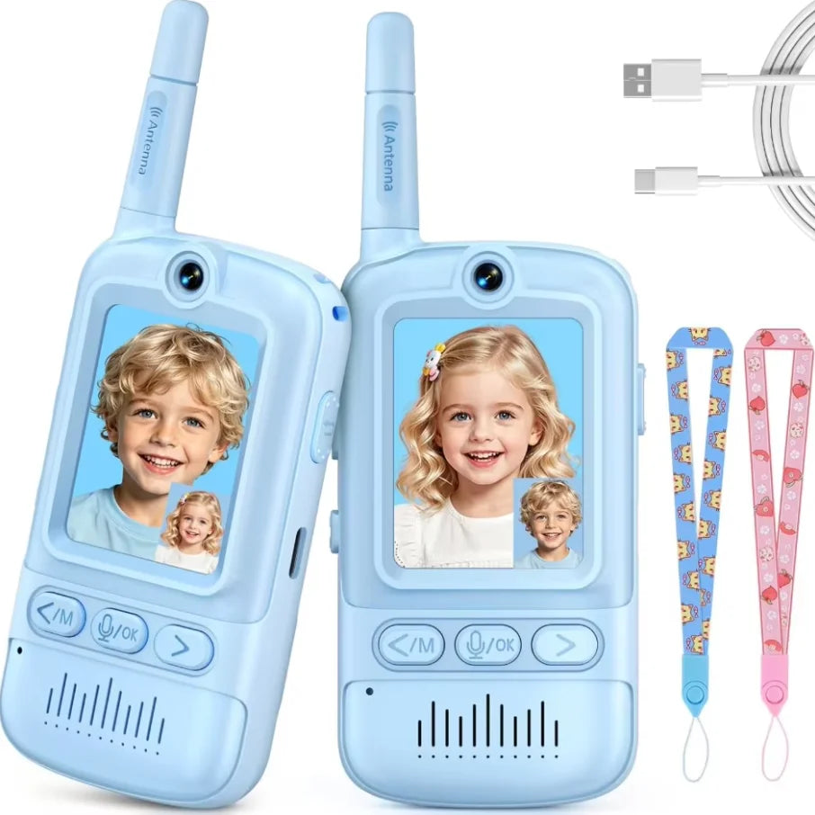 Child‑Friendly Visual Conversation Play Set, Portable Rechargeable Kids Interactive Communication Toy, Screen‑Supported Play Gadget for Playdate & Children’s Themed Party Present