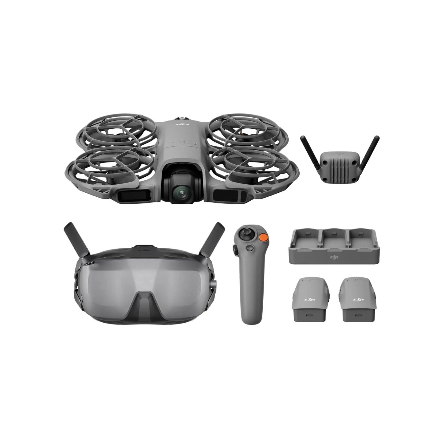 DJI Neo 2 Motion Fly More Combo Drone with RC Motion 3 & Goggles N3, 4K FPV Camera Drone for Beginners, Stable Digital Transmission, Includes 3 Batteries