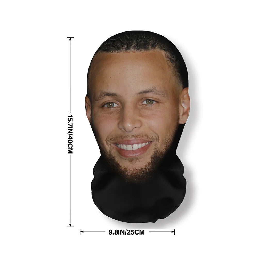 2 Pack Realistic Celebrity Face Mask Mesh Print Novelty Balaclava Hat for Cosplay Costume Props