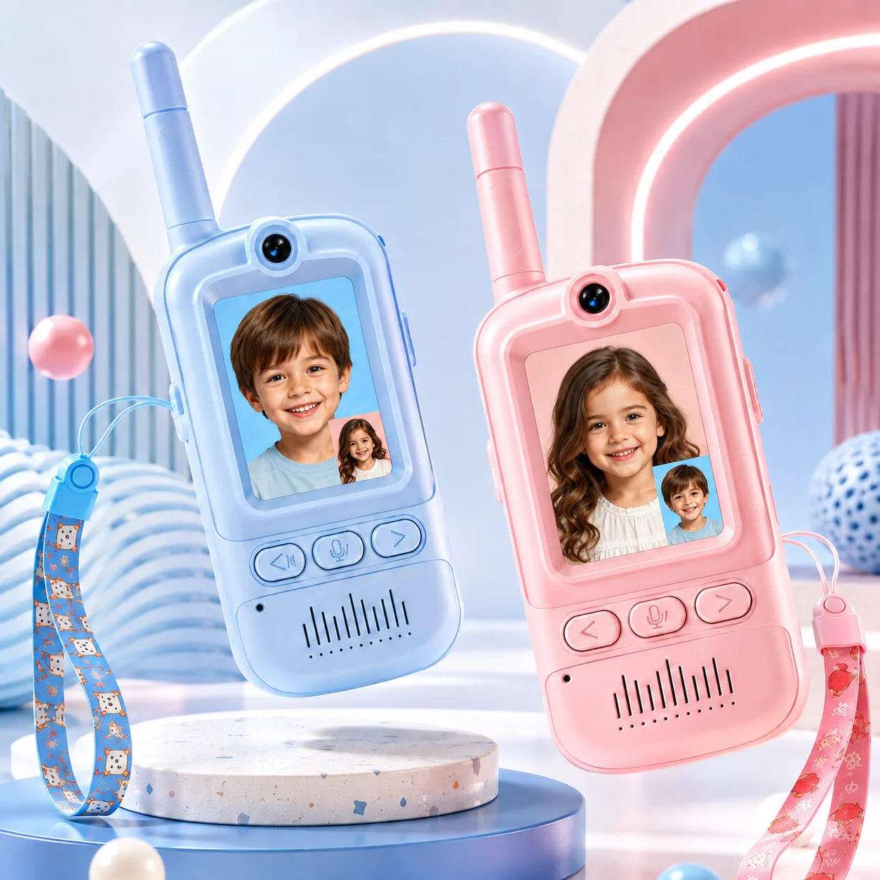 Child‑Friendly Visual Conversation Play Set, Portable Rechargeable Kids Interactive Communication Toy, Screen‑Supported Play Gadget for Playdate & Children’s Themed Party Present