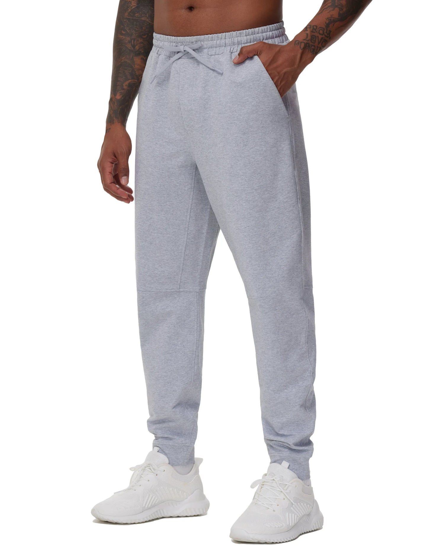 THE GYM PEOPLE Men's Drawstring Workout Joggers Pants Lightweight Tapered Running Lounge Sweatpants with Pockets