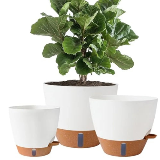8/10/12 Inch Self Watering Pots for Indoor/Outdoor Plants