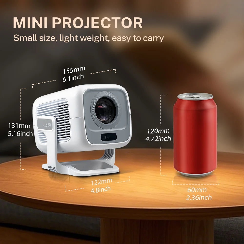 LYNCast Short Throw Projector with Wifi6 and Bluetooth5.4, X3AR, Native 1080P, 500ANSI, 1920*1080P,Home Theater, Anime, Race, Game, Crystal Clear Experience