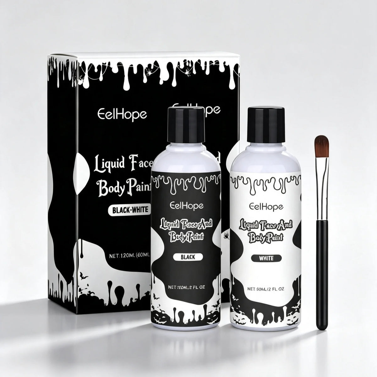 EELHOPE Halloween Party Quick Drying Paint Lasting Waterproof Non Irritating Formula Create Vampire Looks Halloween Body Paint