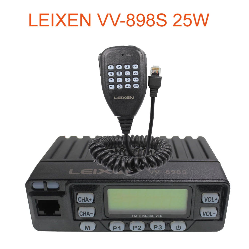 LEIXEN VV-898S 25W Dual Band 144/430MHz Mobile Transceive Amateur VV898S Ham Radio Two Way Radio