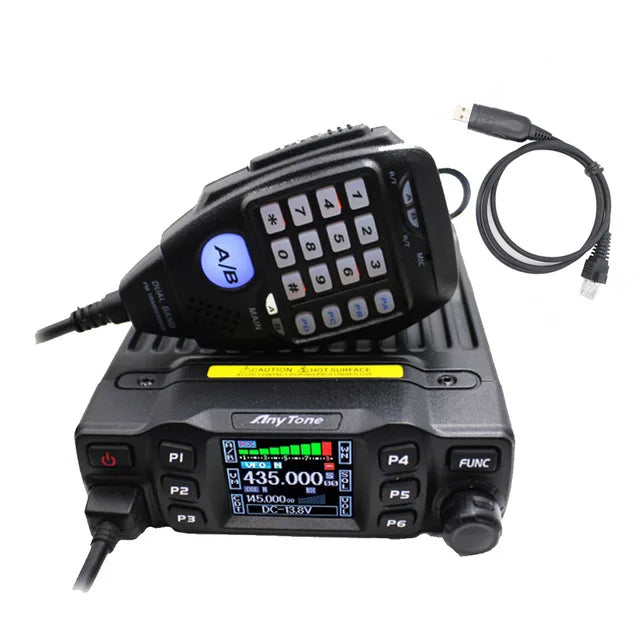 AnyTone AT-778UV 25W Dual Band 136-174 & 400-480MHz Amateur Radio 200 Channels Walkie Talkie VOX Mobile Radio