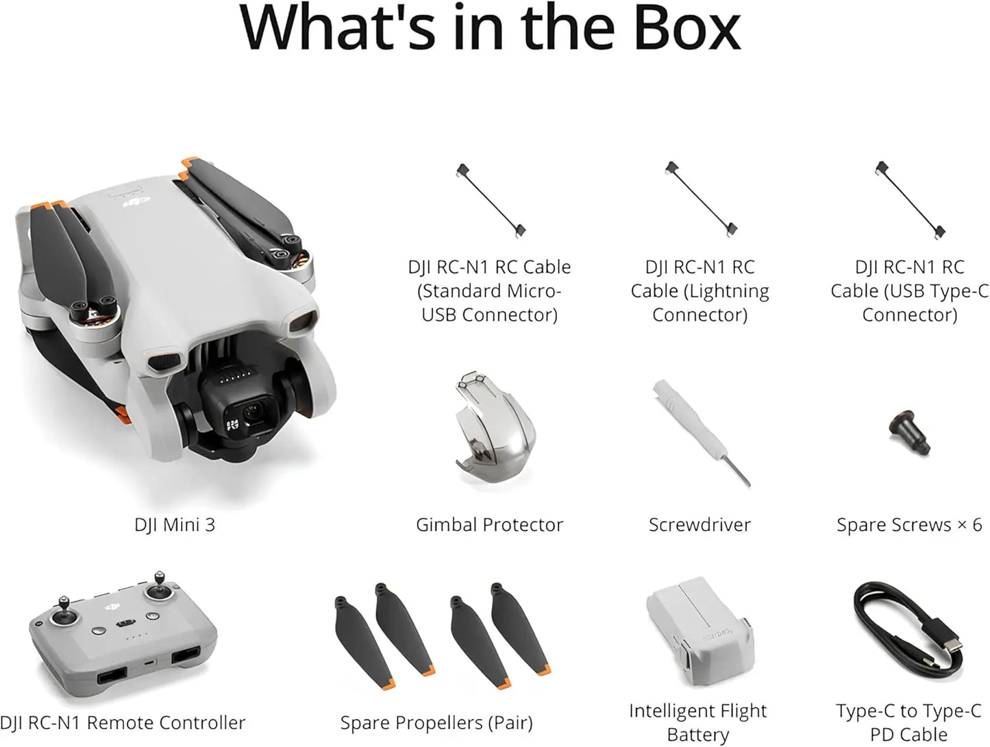 Refurbish DJI Mini 3 Drones with Camera for Adults 4K