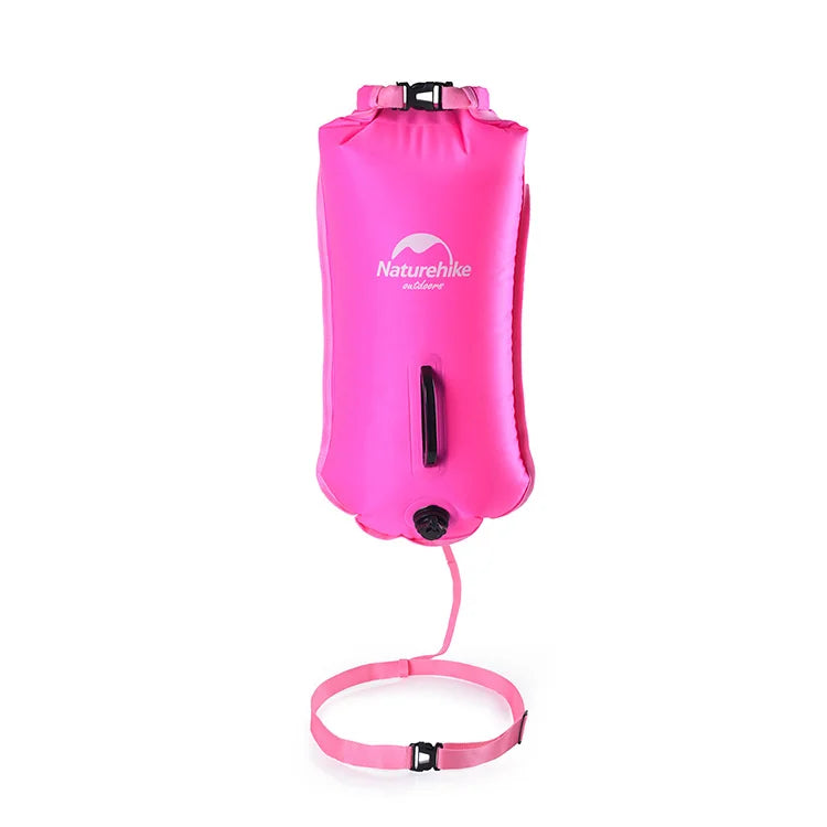Naturehike Swimming Buoy Storage Dry Bag Adjustable Belt Flotation Bag 3 Layers Inflatable Waterproof Bag Swim Drifting Float