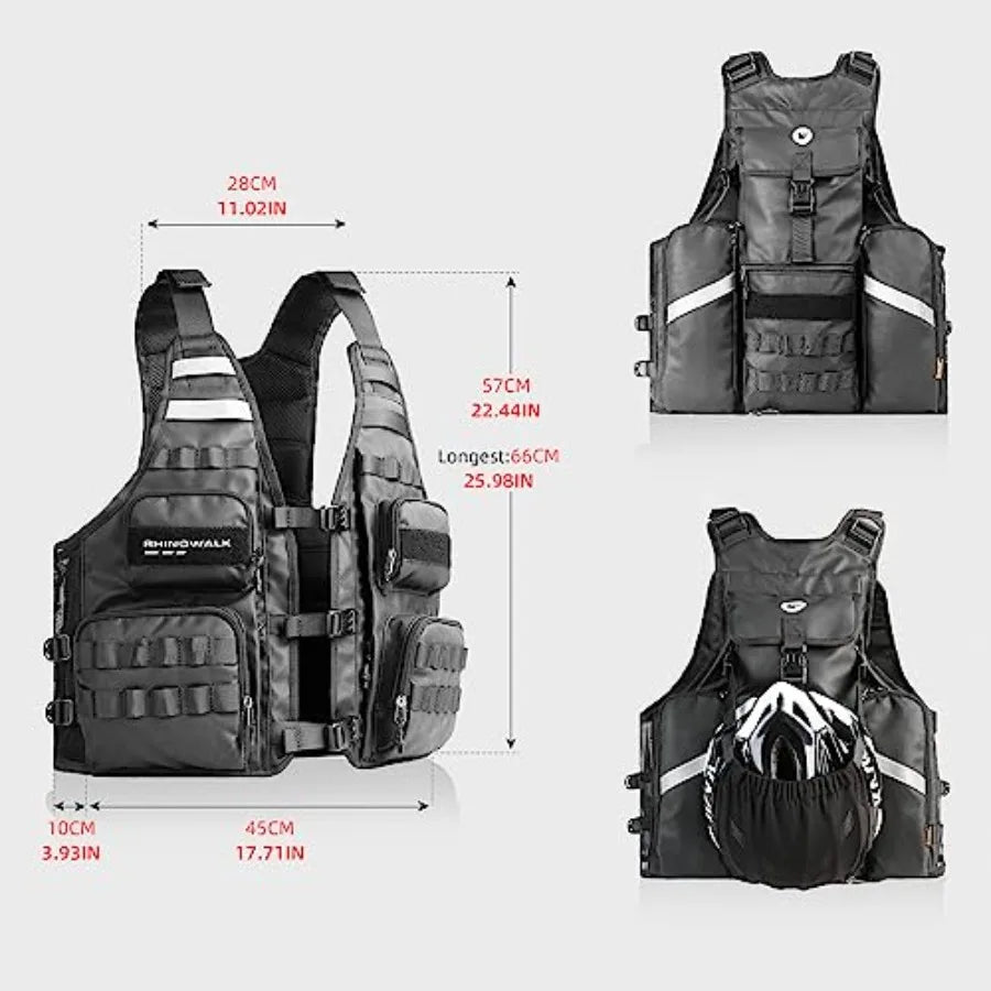 Fishing Photography Vest with Multi Pockets Outdoor Jackets for Hunting Hiking Climbing Traveling