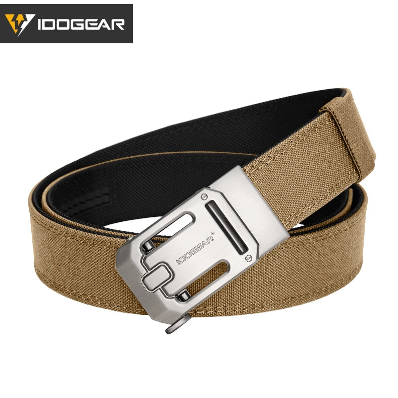 IDOGEAR SPORTS Tactical Ratchet Belt 1.5” EDC & CCW Gun Belt For Men Reinforce 1000D Nylon Belt with Adjustable Quick-Release 3447