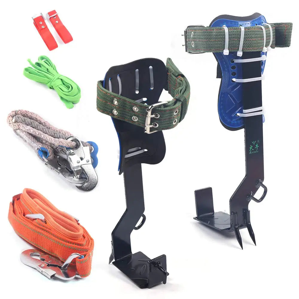 Tree Climbing Tools, Tree Climbing Tool Kit, Pair Tree Climbing Tools with Safety Belt&Rope