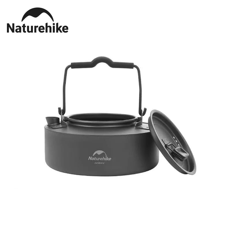 Naturehike Titanium Water Kettle 0.8L Black Ultralight Cooking Kettle Camping Outdoor Boiling Water Coffee Tea