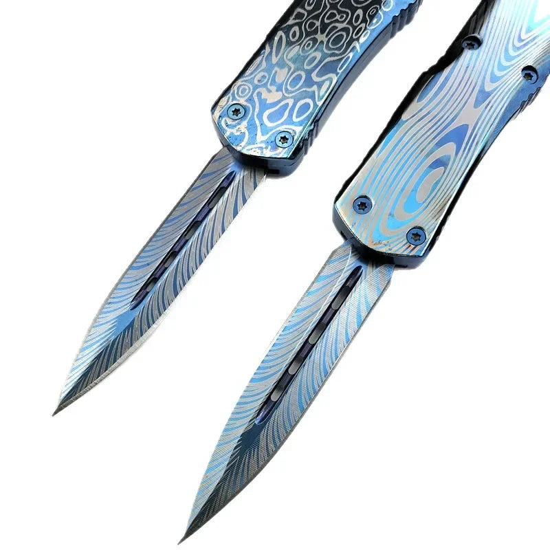 High-Quality Jungle Outdoor Knife with Aluminum Handle and 440C Blade—Portable Camping, Adventure, Hiking, and Fishing Tool
