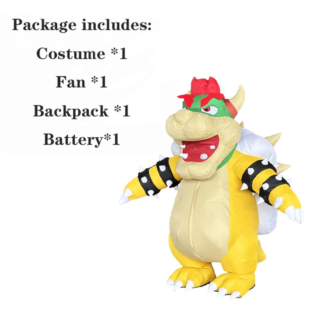 Mighty Dragon Turtle Inflatable Costume Mascot Parade Adult Character Cosplay Animal Halloween Performance Party Event Set
