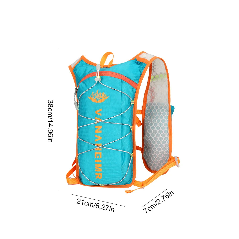 Outdoor Trail Running Ultralight Backpack Running Hydration Vest Breathable Marathon Running Backpack Bicycle Bag for Marathon