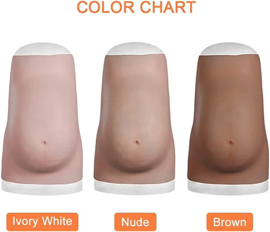 Silicone Pregnant Belly Artificial Fake Pregnant Belly for Maternity Cosplay  Pregnant Fake Silicone Artificial Belly for Cross Dressing Actor Model Women Jelly Tummy 6/9 Months  Jelly Belly