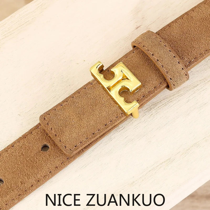Women's Genuine Leather Belts, High-end and Luxurious American-style Belts, Women's Personalized Belts, Fashionable and Unique Belt Accessories for Jeans, Creative and Versatile Girl-style Belts.