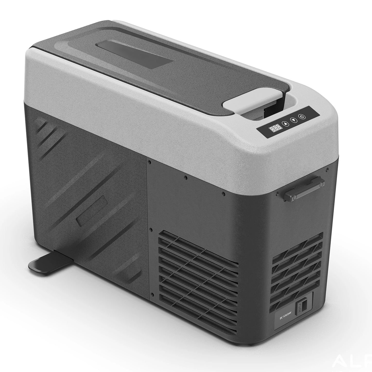 Alpicool KCF15 15L Compressor Cool Box Portable for Car, Truck, Compact Camping Fridge 12/24V DC Cool Box for Travel, Food & Dri
