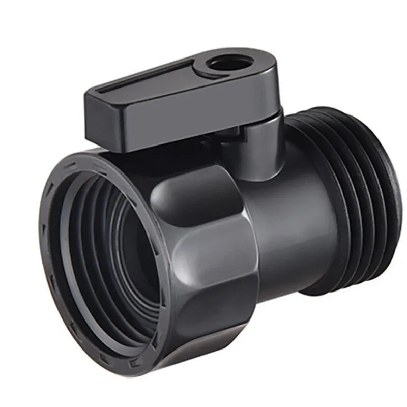 1pcs 3/4" Plastic Garden Hose Shut Off Valve Standard Water Shutoff Valve Shut Off Ball Valve Thread Connector Coupling For Water