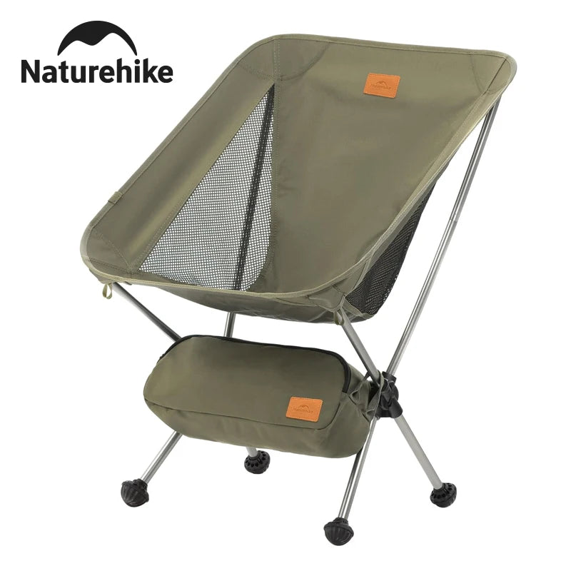 Naturehike YL02 Camping Chair Outdoor Ultralight Widen Folding Chair 600D Oxford Fabric Portable Foldable Picnic Chair Travel Beach Fishing Chair