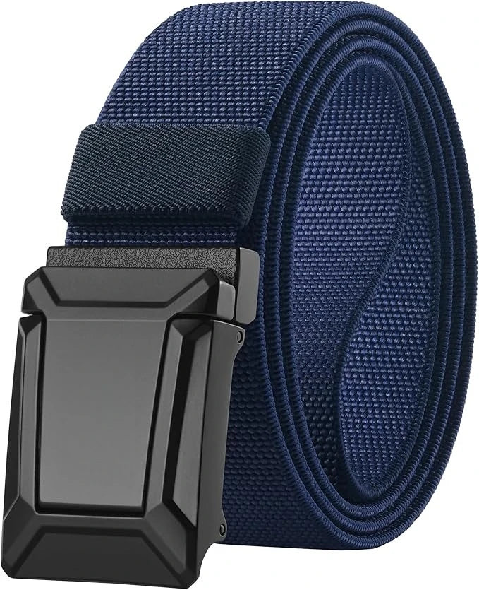 Stretch Tactical Belt for Men, Military Work Rigger Hiking 1.5" Elastic Nylon Web Ratchet Quick Release Belt
