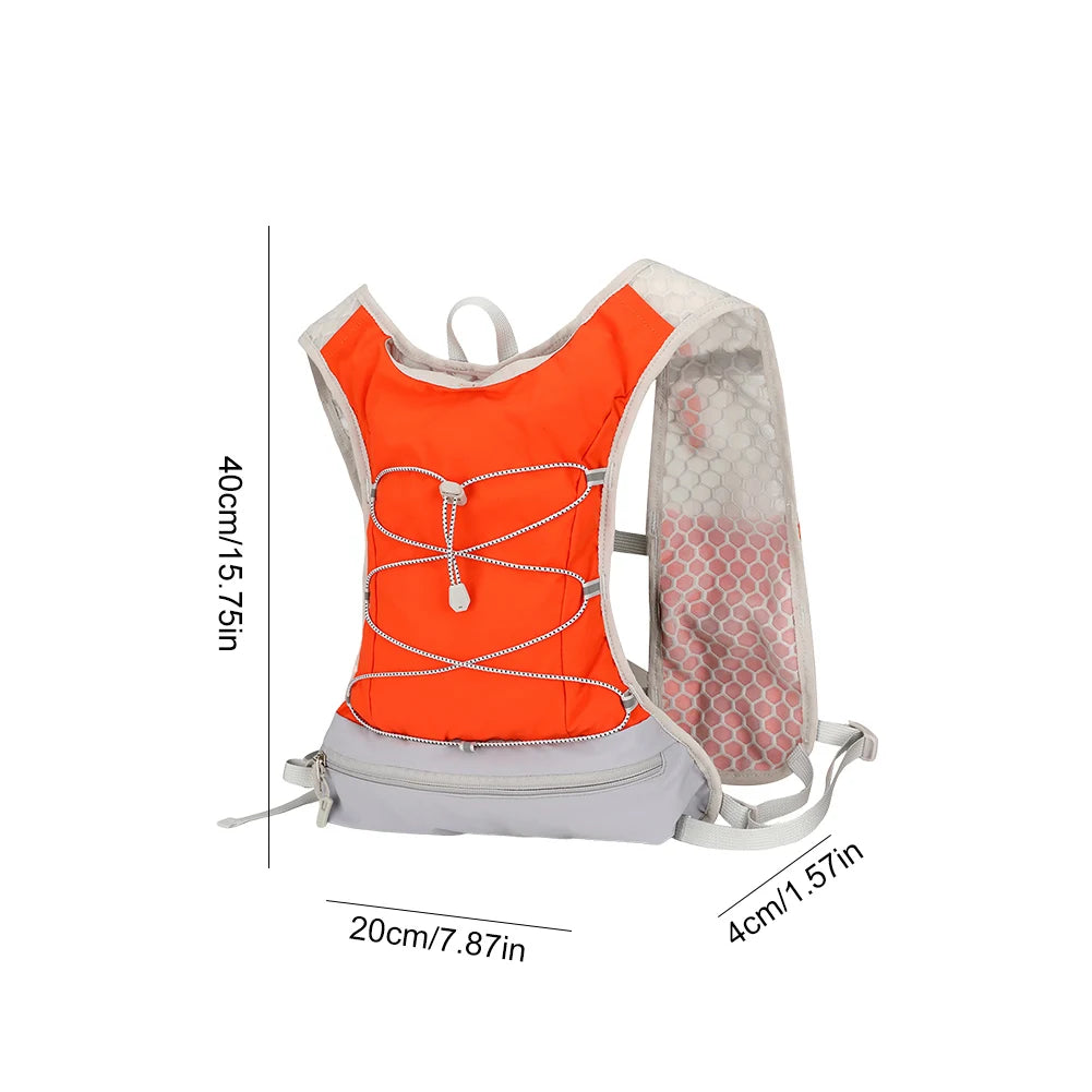 Outdoor Trail Running Ultralight Backpack Running Hydration Vest Breathable Marathon Running Backpack Bicycle Bag for Marathon