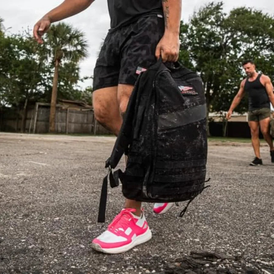 Rucker 4.0 20L Black Purpose Built Rucking Backpack Military Weight Training Rucksack with Ruck Plate Pocket and Extra Padded Straps