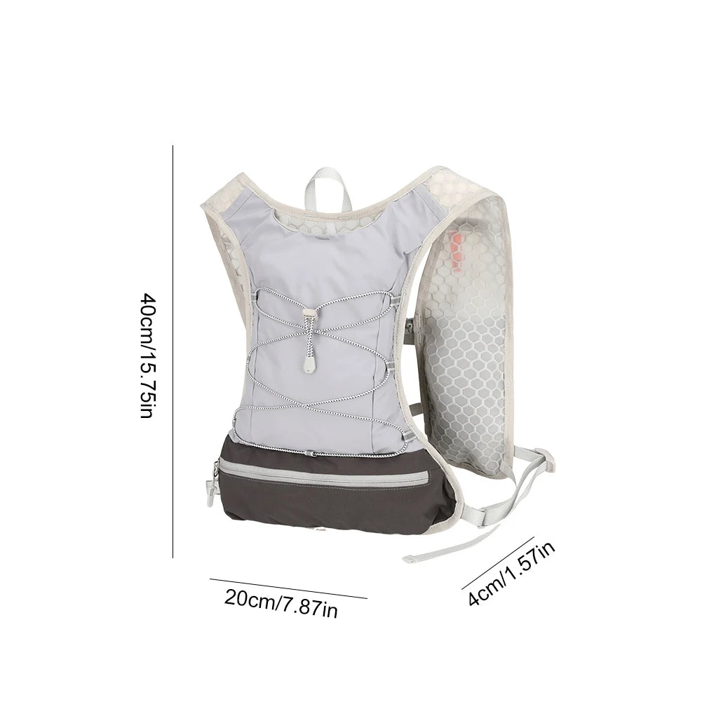 Outdoor Trail Running Ultralight Backpack Running Hydration Vest Breathable Marathon Running Backpack Bicycle Bag for Marathon