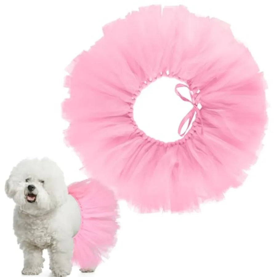 Dog Tutu Tulle Tutu for Dogs Small Large Medium Puppy Dress Ballerina Costume Skirt for Holiday Puppy Cats Bunny Pet Outfit Bir