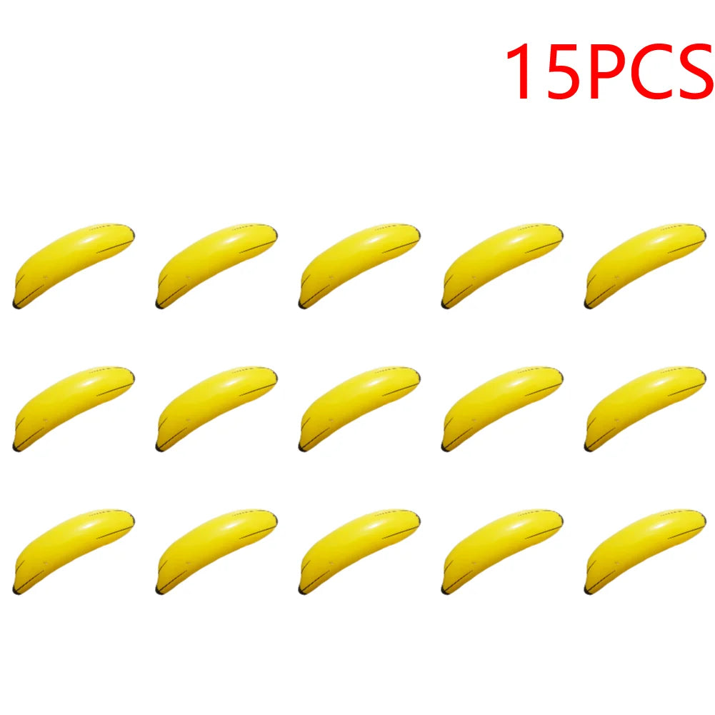 Inflatable Banana Fruit Foil Balloons PVC Blow Up Pool Water Beach Party Cute Shape Children Kids Toy Water Beach Party Decor