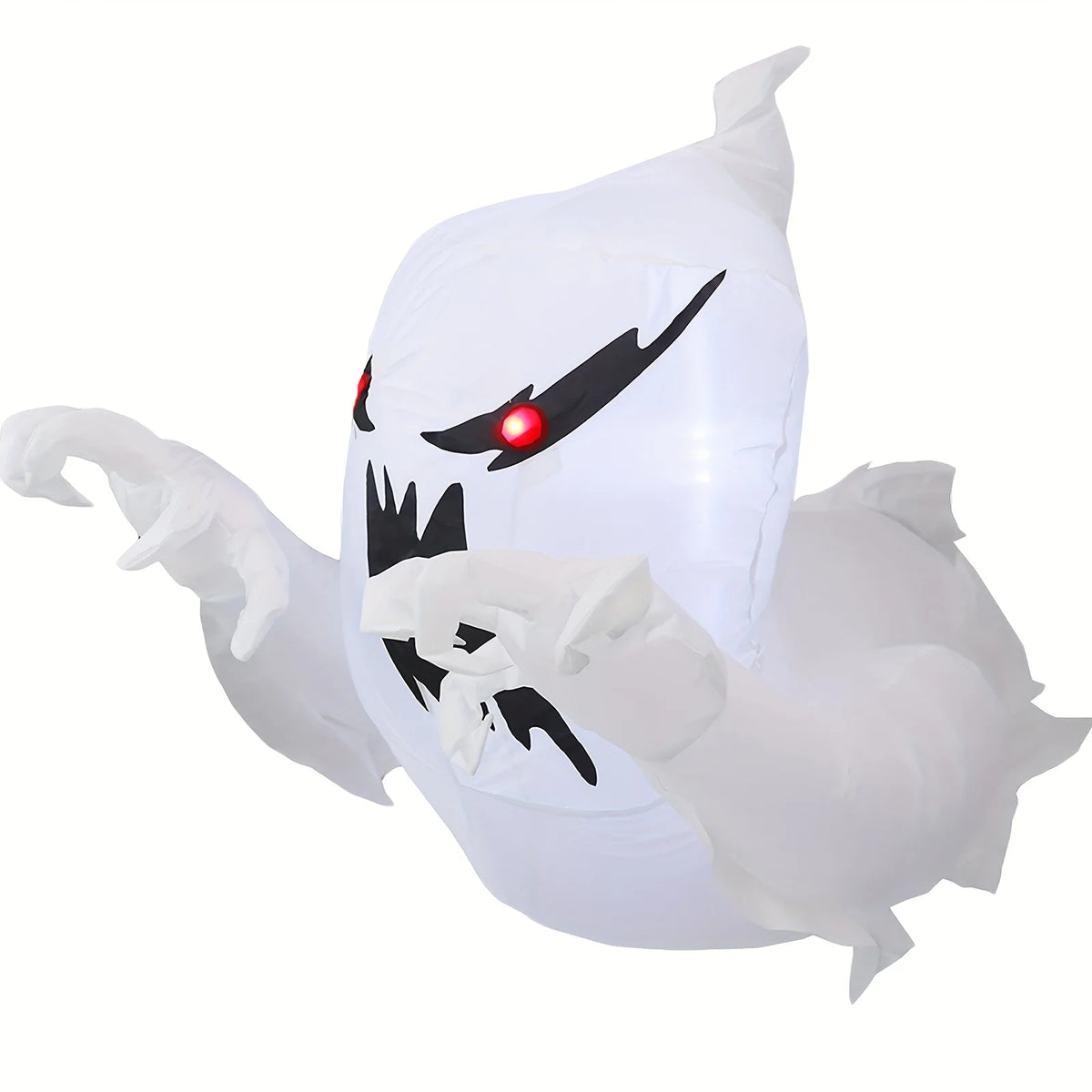 3.3FT Halloween Inflatable Ghost Decorations Outdoor, Built-in LED Glowing Blow Up Yard Ghost, Spooky Breakout Window Airblown Prop for Garden Lawn Party Haunted House USA Warehouse