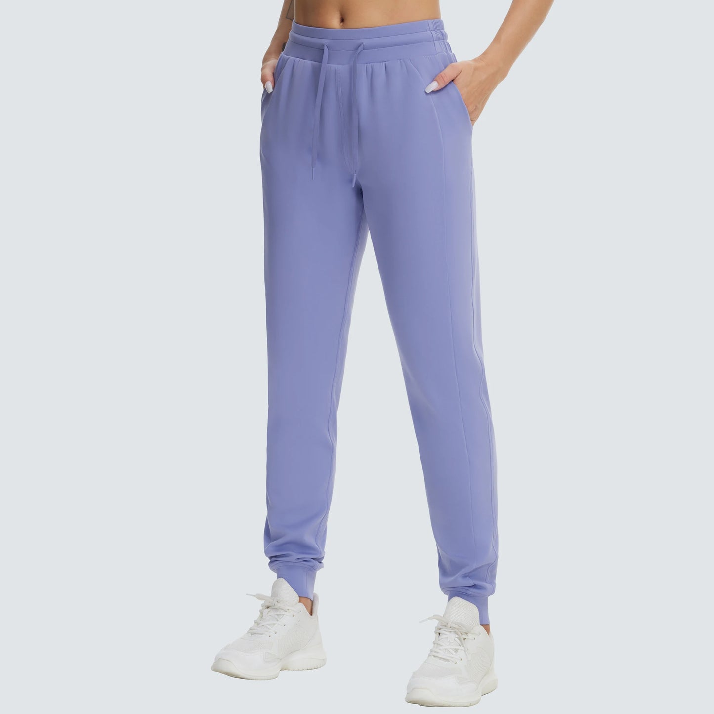 THE GYM PEOPLE Women's Workout Joggers Leggings Drawstring Running Lounge Sweatpants Tapered Pants with Pockets