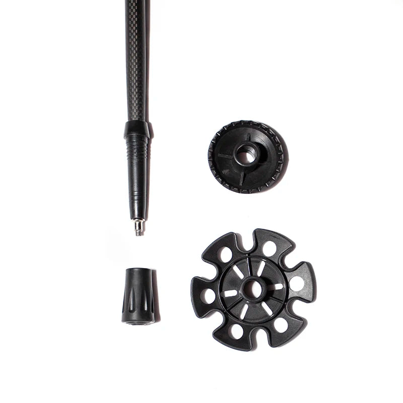 Ultralight Carbon Fiber Trekking Poles Outdoor Hiking Cane Folding Telescopic Nordic Mountain Climbing Pole Walking Stick