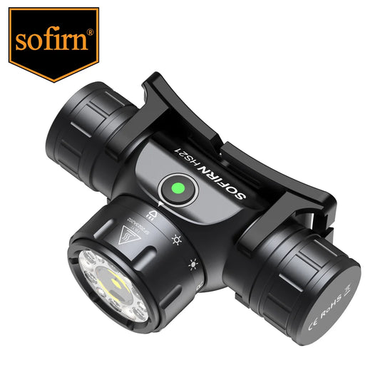 Headlamp 18650 USB C Rechargeable Flashlight SFT40 Powerful Headlight With Infrared Switch