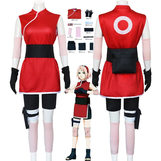 Anime Chuno Sakura Sakura cosplay dress neutral ninja cartoon Halloween carnival fantasy carnival costume